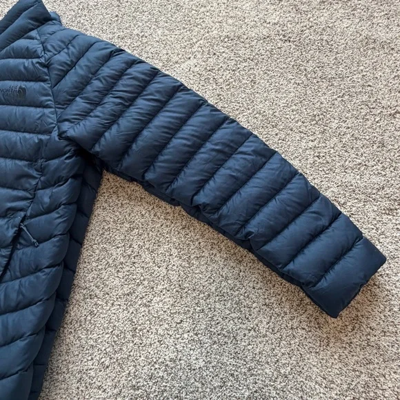 The North Face Men’s Goose Down Insulated Navy Blue Puffer Jacket Sz Small - Picture 6 of 13
